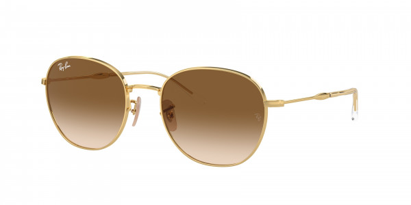 Ray-Ban RB3809 Sunglasses, 001/51 ARISTA CLEAR GRADIENT BROWN (GOLD)