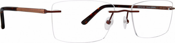 Totally Rimless TR Bypass 302 Eyeglasses, Brown