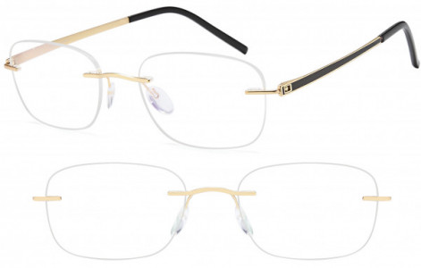 Simplylite SL 907 Eyeglasses, Gold Gunmetal