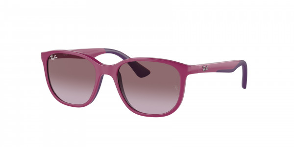 Ray-Ban Junior RJ9078S Sunglasses, 71498H FUCSIA ON RUBBER VIOLET VIOLET (PINK)
