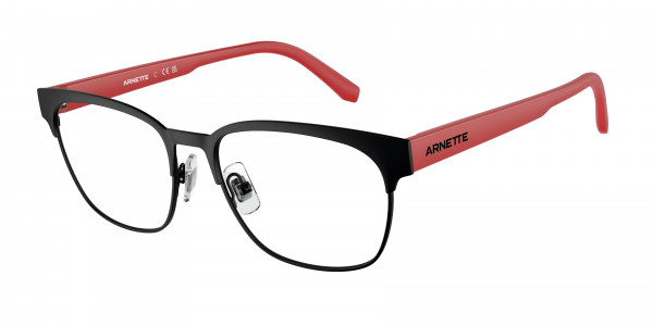 Arnette AN6138 WATERLY Eyeglasses, 737 WATERLY MATTE BLACK (BLACK)