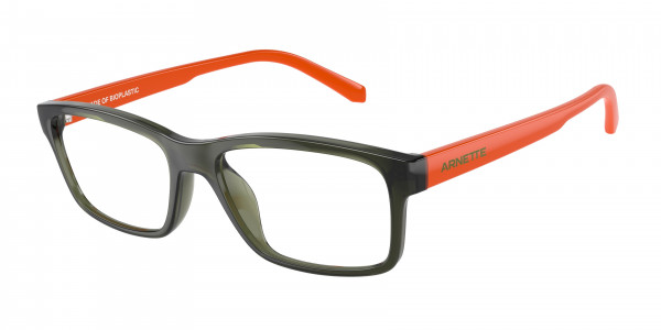 Arnette AN7237U A-VOLUTION Eyeglasses, 2899 A-VOLUTION SHINY TRANSP MILITA (GREEN)