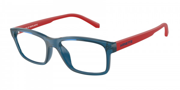 Arnette AN7237U A-VOLUTION Eyeglasses, 2901 A-VOLUTION SHINY TRANSPARENT B (BLUE)