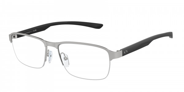 Armani Exchange AX1061 Eyeglasses, 6045 MATTE SILVER (SILVER)