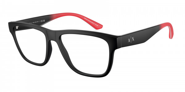 Armani Exchange AX3105 Eyeglasses, 8078 MATTE BLACK (BLACK)