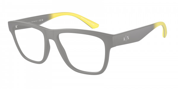Armani Exchange AX3105 Eyeglasses, 8180 MATTE GREY (GREY)