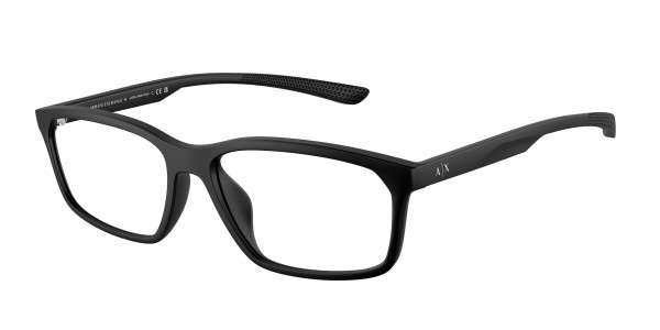 Armani Exchange AX3108U Eyeglasses, 8078 MATTE BLACK (BLACK)