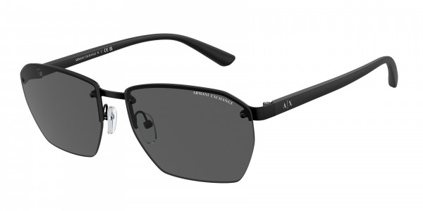 Armani Exchange AX2048S Sunglasses, 600087 MATTE BLACK DARK GREY (BLACK)