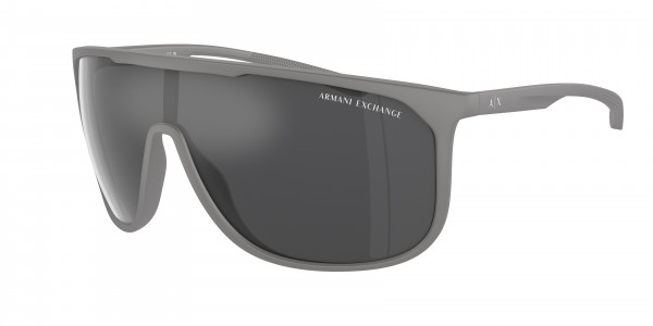 Armani Exchange AX4137SU Sunglasses, 81806G MATTE GREY GREY MIRROR SILVER (GREY)