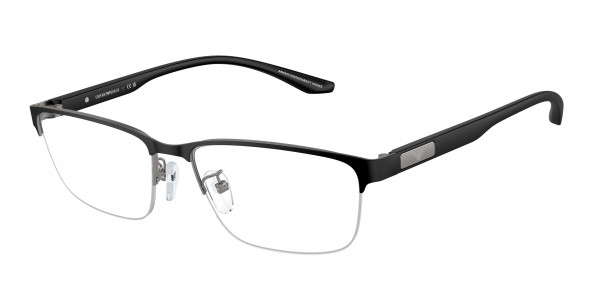 Emporio Armani EA1147 Eyeglasses, 3365 MATTE GUNMETAL/BLACK (GREY)