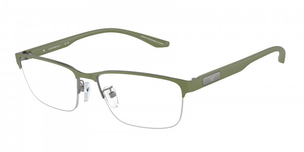 Emporio Armani EA1147 Eyeglasses, 3367 MATTE GUNMETAL/SAGE GREEN (GREEN)