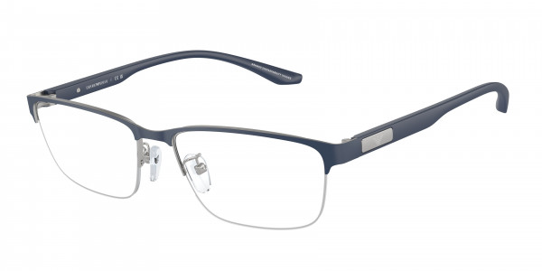 Emporio Armani EA1147 Eyeglasses, 3368 MATTE SILVER/BLUETTE (BLUE)