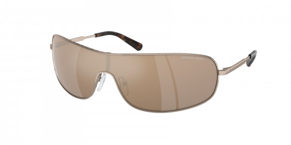 Michael Kors MK1139 AIX Sunglasses, 12137P AIX MINK GOLD MIRROR (BROWN)