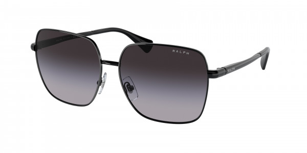 Ralph RA4142 Sunglasses, 90038G SHINY BLACK GRADIENT GREY (BLACK)