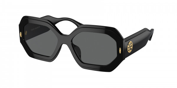 Tory Burch TY7192F Sunglasses, 170987 BLACK DARK GREY (BLACK)