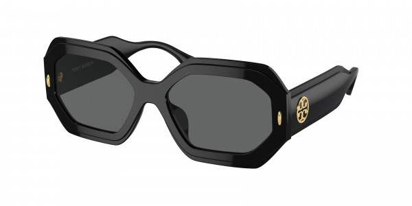 Tory Burch TY7192U Sunglasses, 170987 BLACK DARK GREY (BLACK)