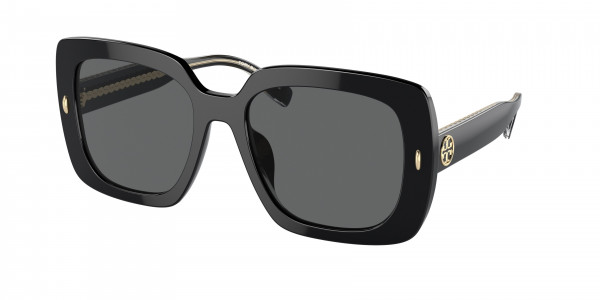 Tory Burch TY7193F Sunglasses, 170987 BLACK DARK GREY (BLACK)