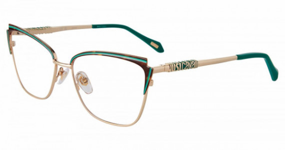 Just Cavalli VJC054 Eyeglasses, ROSE GOLD/HAVANA (0320)