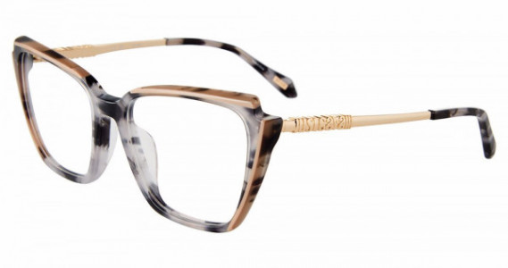 Just Cavalli VJC053 Eyeglasses, BLACK/GREY (01KM)