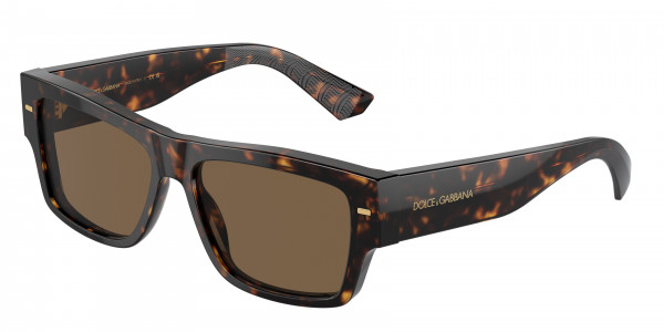 Dolce & Gabbana DG4451F Sunglasses, 502/73 HAVANA DARK BROWN (TORTOISE)