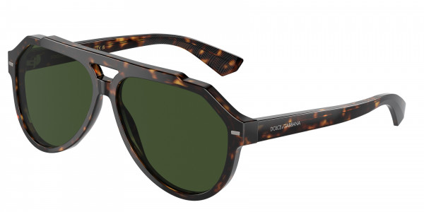 Dolce & Gabbana DG4452F Sunglasses, 502/71 HAVANA DARK GREEN (TORTOISE)