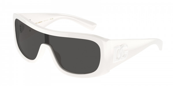 Dolce & Gabbana DG4454 Sunglasses, 331287 WHITE DARK GREY (WHITE)