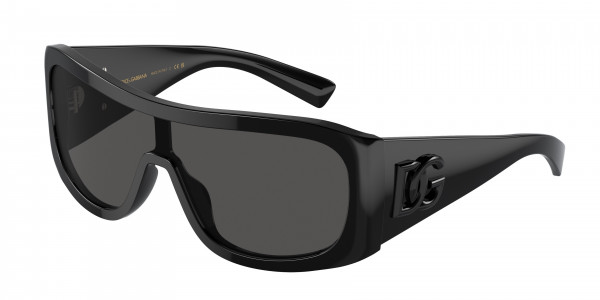 Dolce & Gabbana DG4454 Sunglasses, 501/87 BLACK DARK GREY (BLACK)