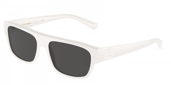 Dolce & Gabbana DG4455 Sunglasses, 331287 WHITE DARK GREY (WHITE)