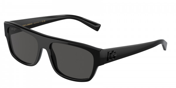 Dolce & Gabbana DG4455 Sunglasses, 501/87 BLACK DARK GREY (BLACK)