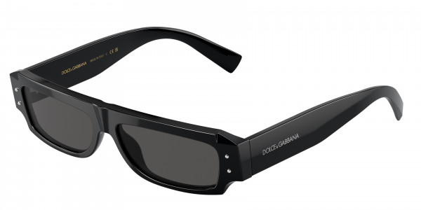 Dolce & Gabbana DG4458 Sunglasses, 501/87 BLACK DARK GREY (BLACK)