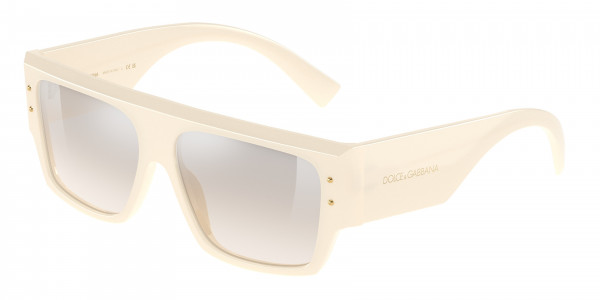 Dolce & Gabbana DG4459 Sunglasses, 3427J6 IVORY LIGHT YELLOW MIR SILVER (BEIGE)