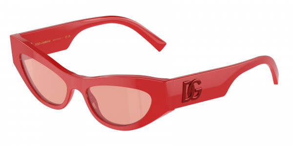 Dolce & Gabbana DG4450F Sunglasses, 3088E4 RED PINK MIRROR RED (RED)