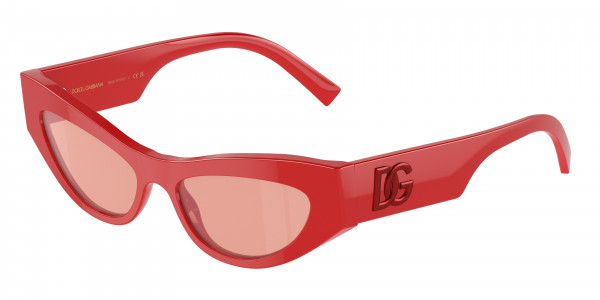 Dolce & Gabbana DG4450 Sunglasses, 3088E4 RED PINK MIRROR RED (RED)