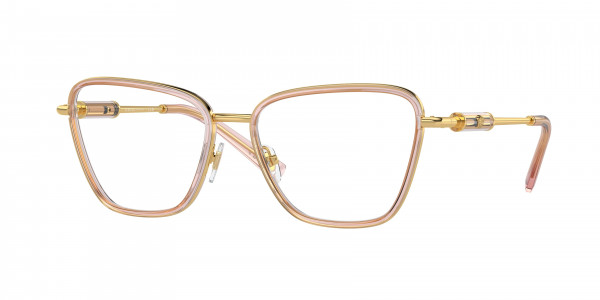 Versace VE1292 Eyeglasses, 1507 PEACH TRANSPARENT (PINK)
