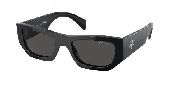 Prada PR A01SF Sunglasses, 16K08Z BLACK DARK GREY (BLACK)
