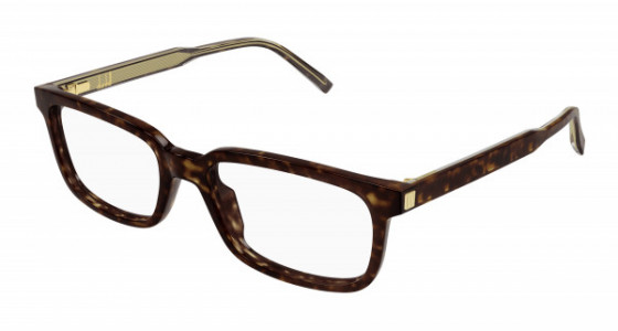 dunhill DU0060O Eyeglasses, 002 - HAVANA with TRANSPARENT lenses