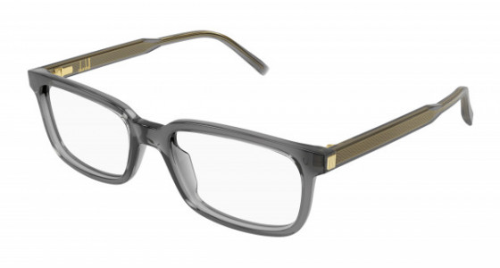 dunhill DU0060O Eyeglasses, 003 - GREY with TRANSPARENT lenses