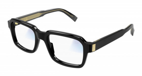dunhill DU0057S Sunglasses, 005 - BLACK with TRANSPARENT lenses