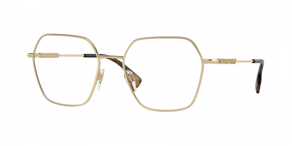 Burberry BE1381 Eyeglasses, 1109 LIGHT GOLD (GOLD)