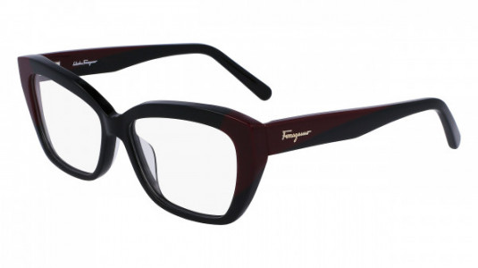 Ferragamo SF2938N Eyeglasses, (051) BLACK/BURGUNDY