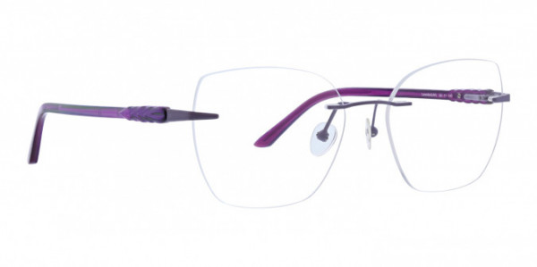Totally Rimless TR Feather 370 Eyeglasses, Lavender