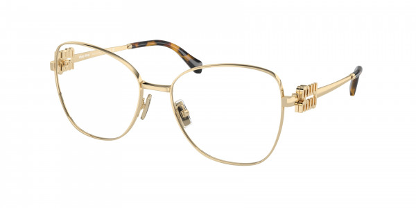 Miu Miu MU 50XV Eyeglasses, ZVN1O1 PALE GOLD (GOLD)