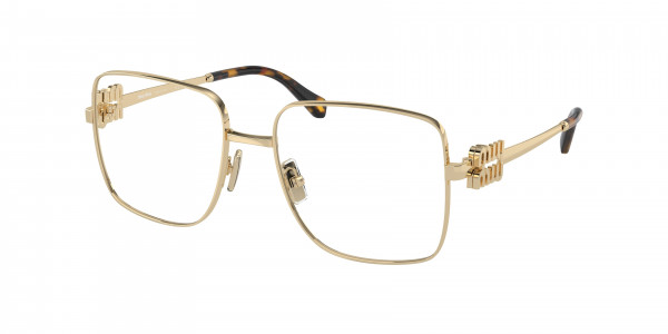 Miu Miu MU 51XV Eyeglasses, ZVN1O1 PALE GOLD (GOLD)