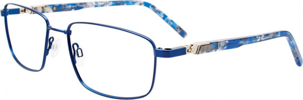 EasyTwist CT271 Eyeglasses, 050 - Satin Blue/Blue & Grey Marbled