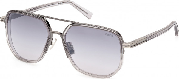 Ermenegildo Zegna EZ0232-H Sunglasses, 20C - Shiny Grey / Shiny Grey