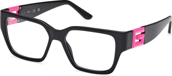 Guess GU2987 Eyeglasses, 074 - Shiny Black / Shiny Black