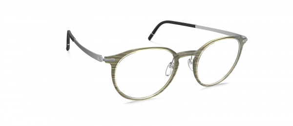 Silhouette Momentum Aurum Full Rim L012 Eyeglasses, 6060 Greyish Bamboo / Ruthenium