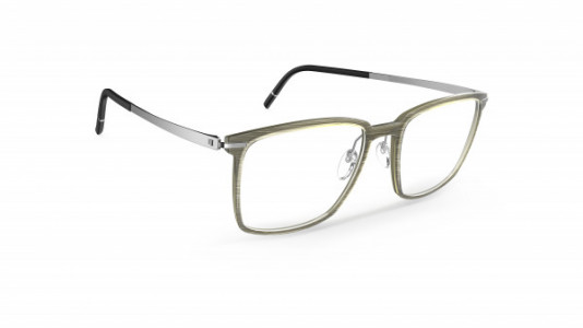 Silhouette Momentum Aurum Full Rim L017 Eyeglasses, 6060 Greyish Bamboo / Ruthenium
