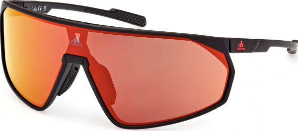 adidas SP0074 Sunglasses, 02L - Matte Black / Matte Black