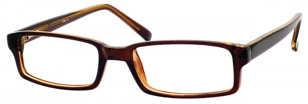 Enhance EN3794 Eyeglasses, Brown/Crystal